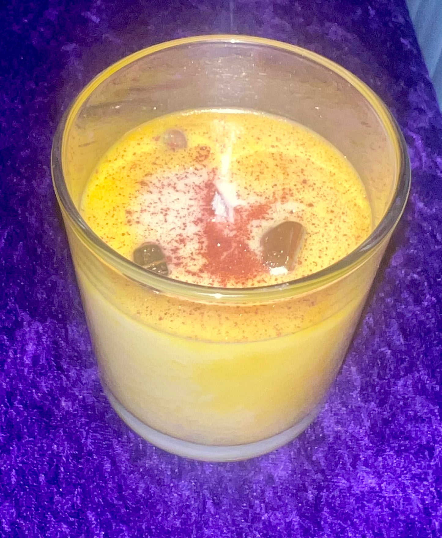 Solar Plexus Chakra Crystal Candle – Glowing Radiance
