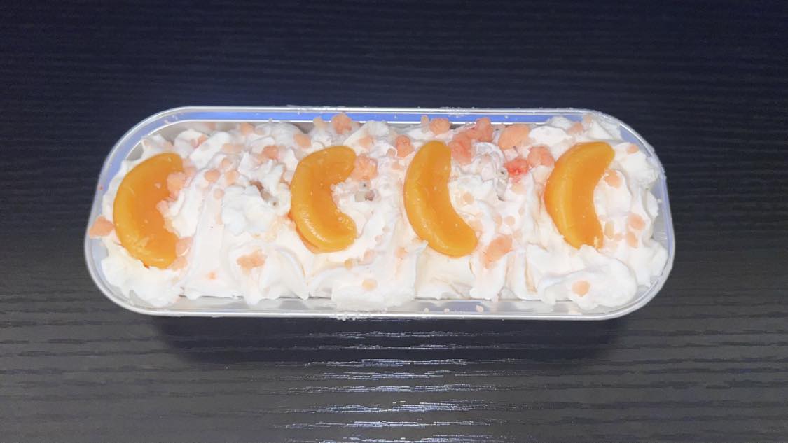 Peach Crumble Dessert Tin Candle