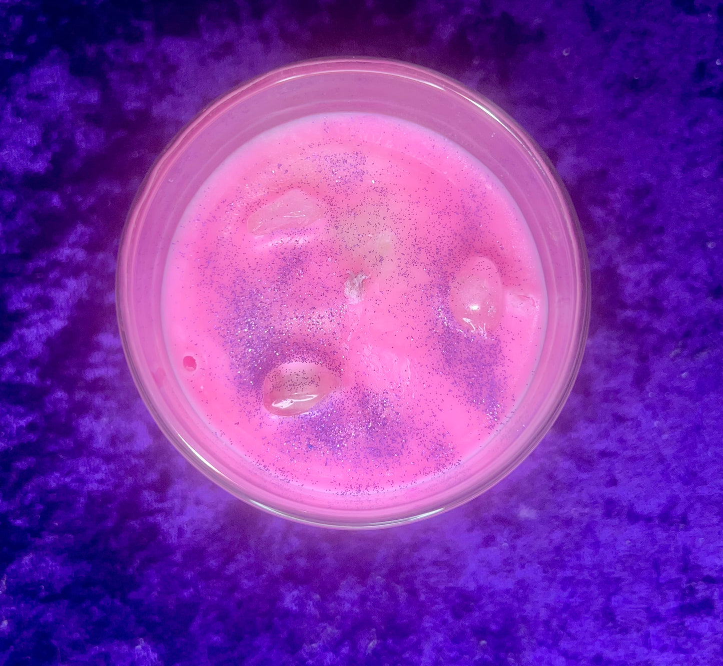 Crown Chakra Crystal Candle – Divine Connection