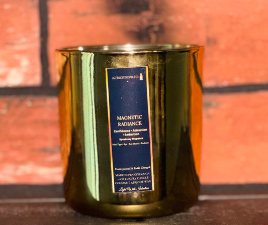 ✨ MAGNETIC RADIANCE 11.5 oz Luxury Intention Crystal Candle✨
