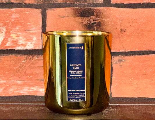 ✨ DESTINY’S PATH        11.5 oz Luxury Intention Crystal Candle✨